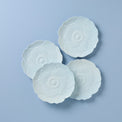 Butterfly Meadow Floral Set of 4 Accent Plates - Blue
