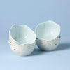Butterfly Meadow Floral Blue Dessert Bowls - Set of 4