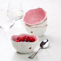 Butterfly Meadow Floral Set of 4 Dessert Bowls - Pink