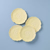 Butterfly Meadow Floral Yellow Accent Plates, Set of 4