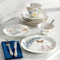 Butterfly Meadow Herbs 12-Piece Dinnerware Set
