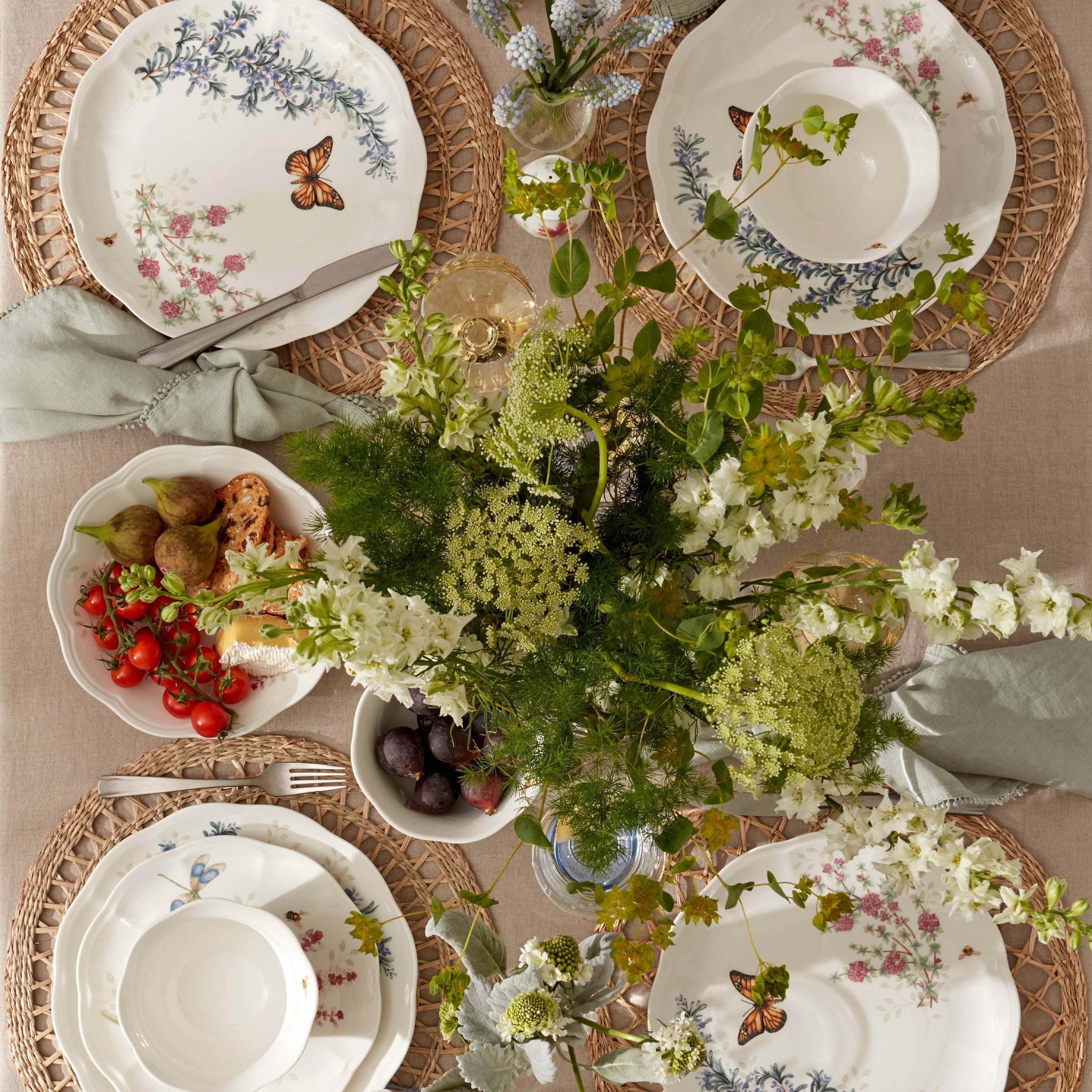Butterfly Meadow Herbs 12-Piece Dinnerware Set – Lenox Corporation