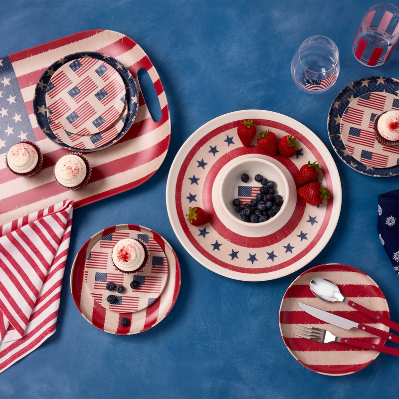 Vintage Americana Handled Serving Tray