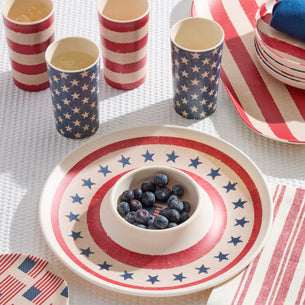 Vintage Americana Chip 'n Dip Tray