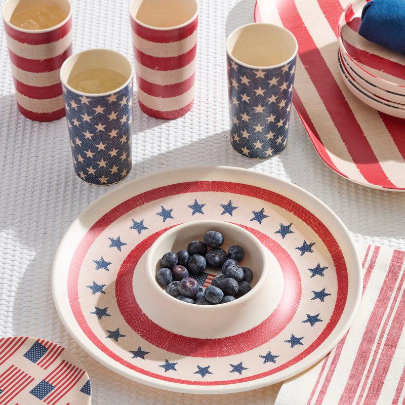Vintage Americana Chip 'n Dip Tray
