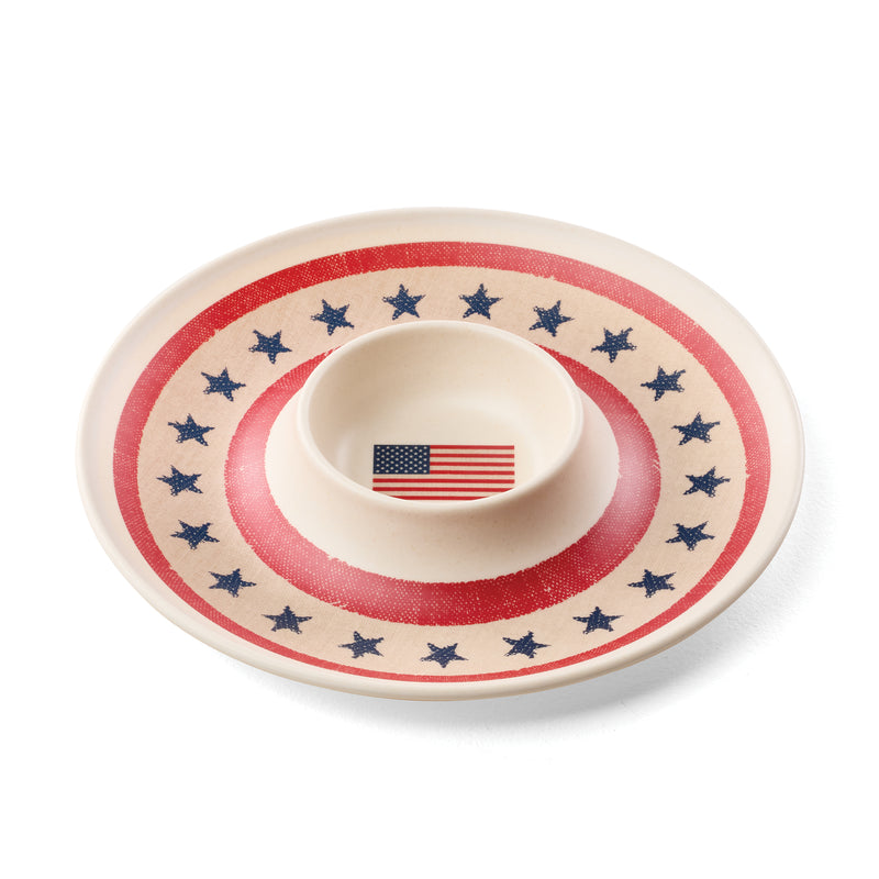 Vintage Americana Chip 'n Dip Tray
