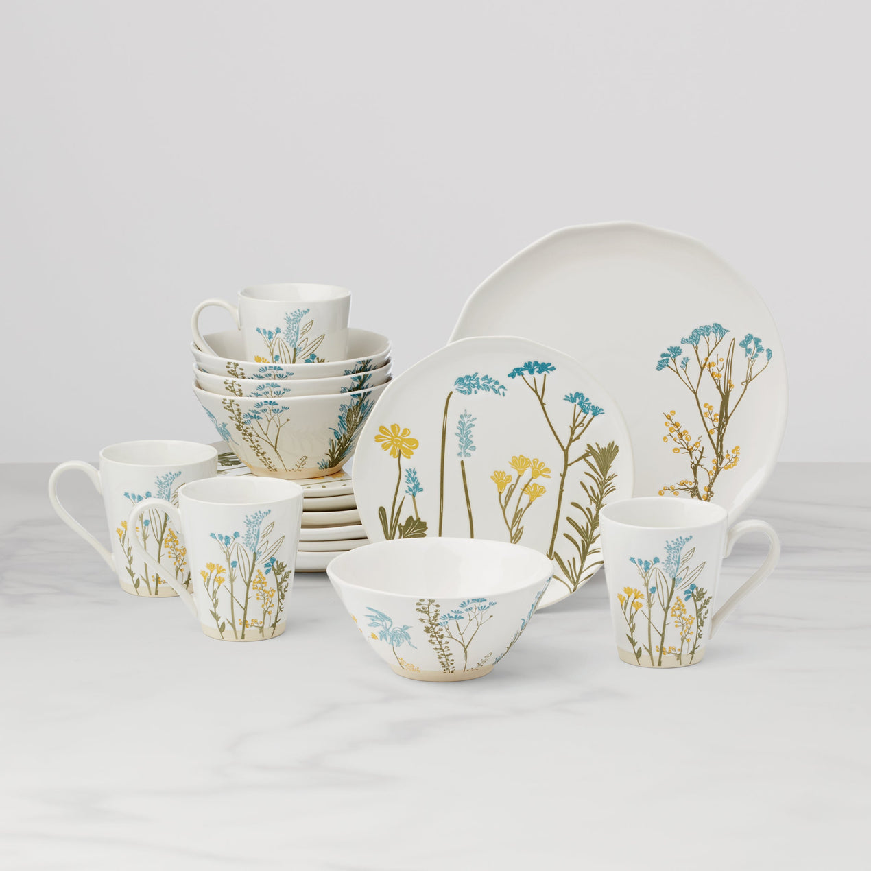 Wildflowers 16-Piece Dinnerware Set