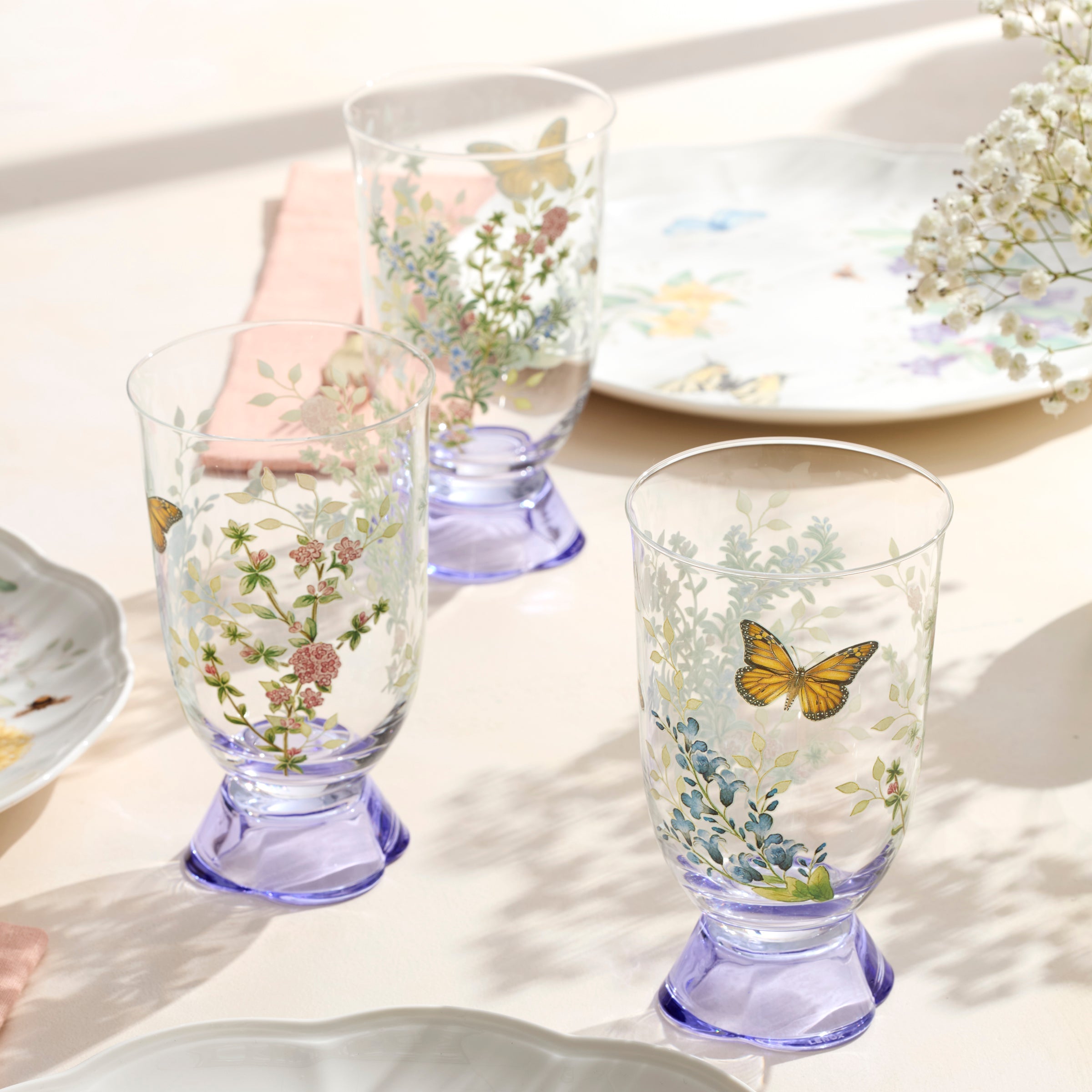 Butterfly Meadow Herbs Tall Tumblers, Set of 4 – Lenox Corporation