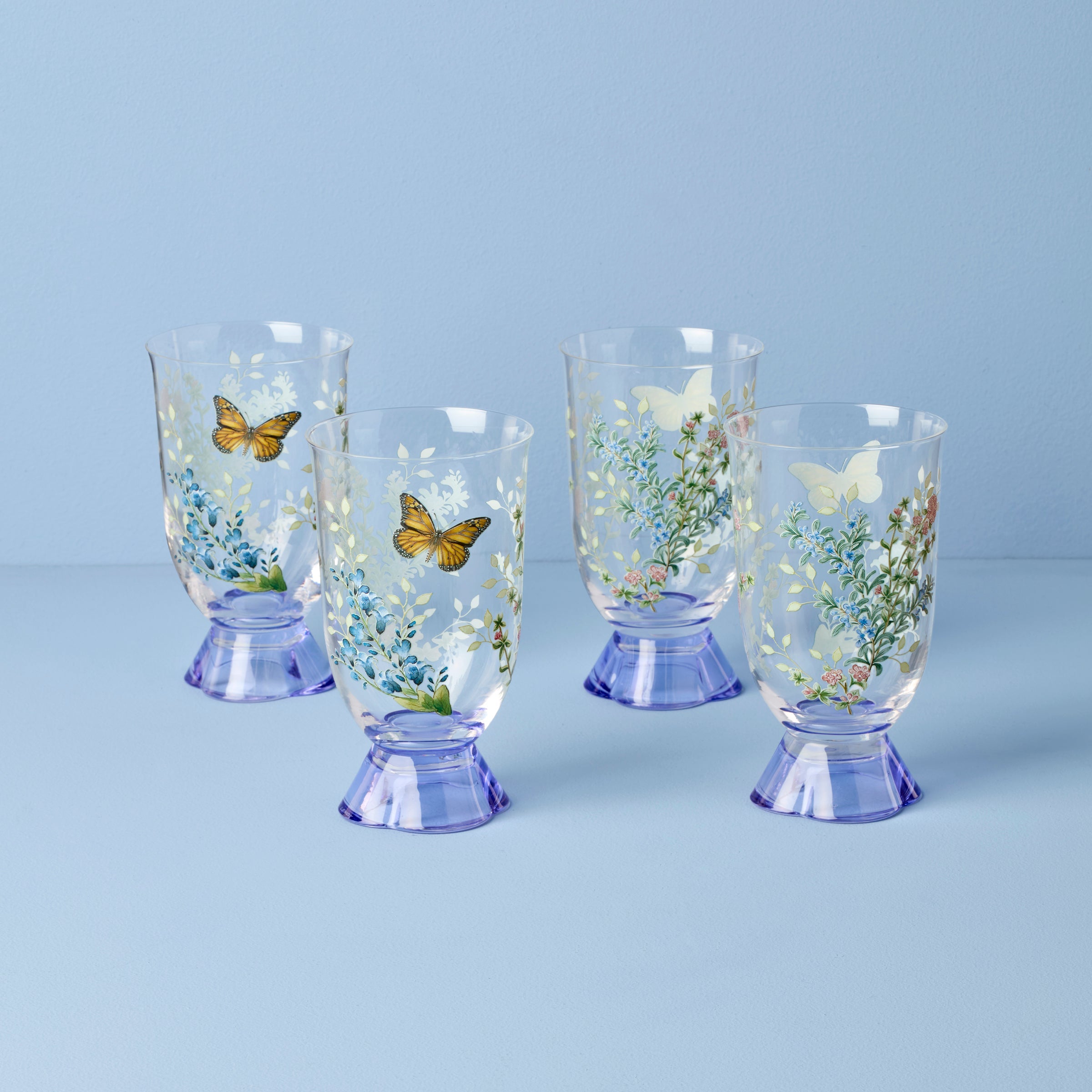 Butterfly Meadow Herbs Tall Tumblers, Set of 4 – Lenox Corporation
