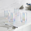 Tuscany Classics Iridescent Double Old-Fashioned Glasses, Set of 4