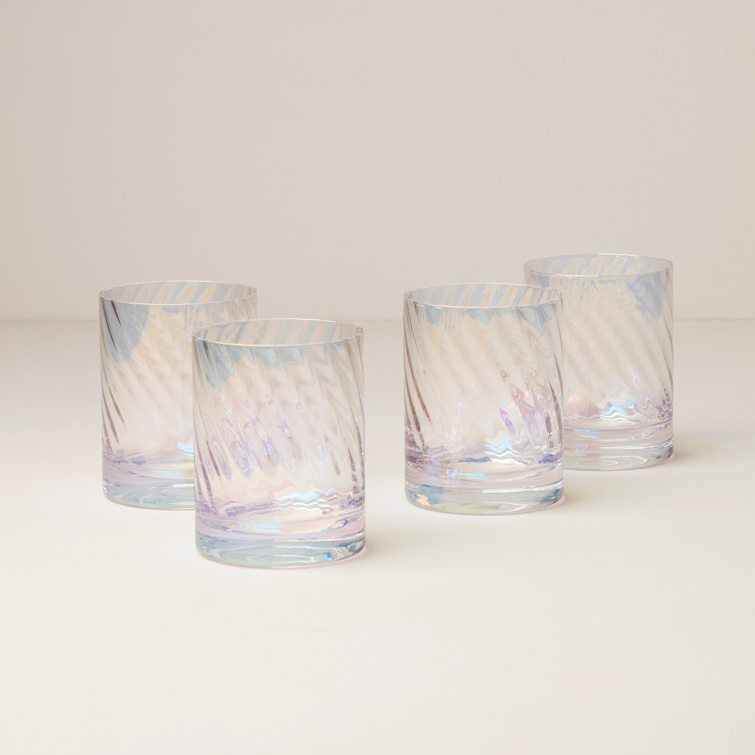 Tuscany Classics Iridescent DOF Glasses, Set of 4