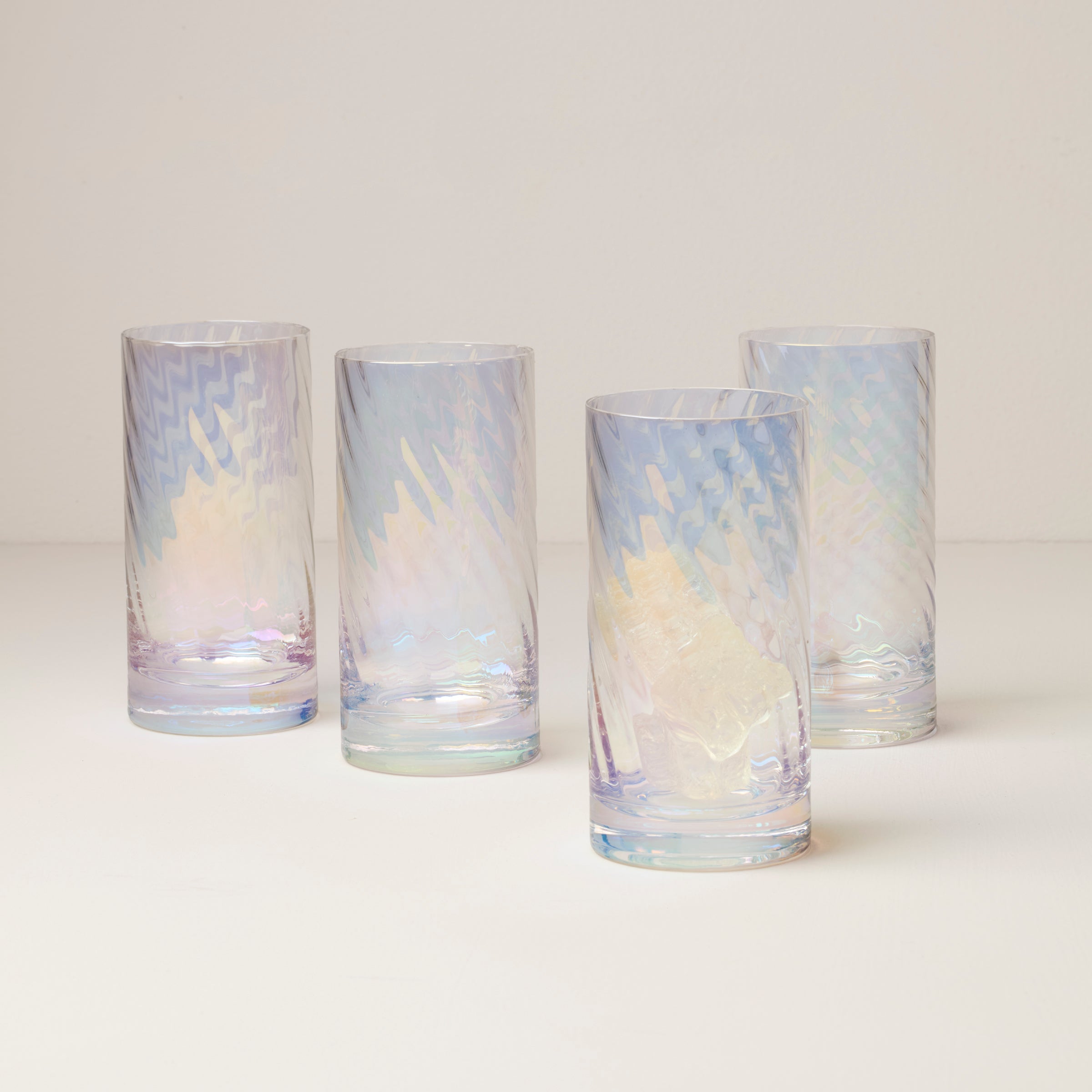 Tuscany Classics Iridescent Hiballs, Set of 4