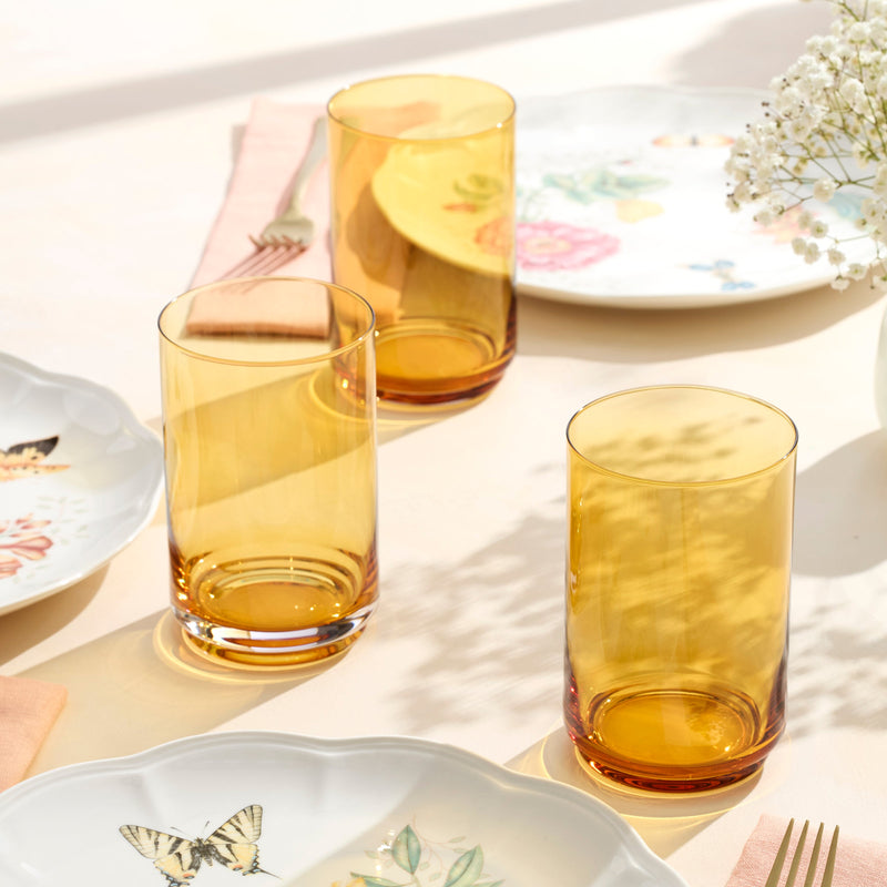 Tuscany Classics Stackable Coolers, Set of 4, Amber