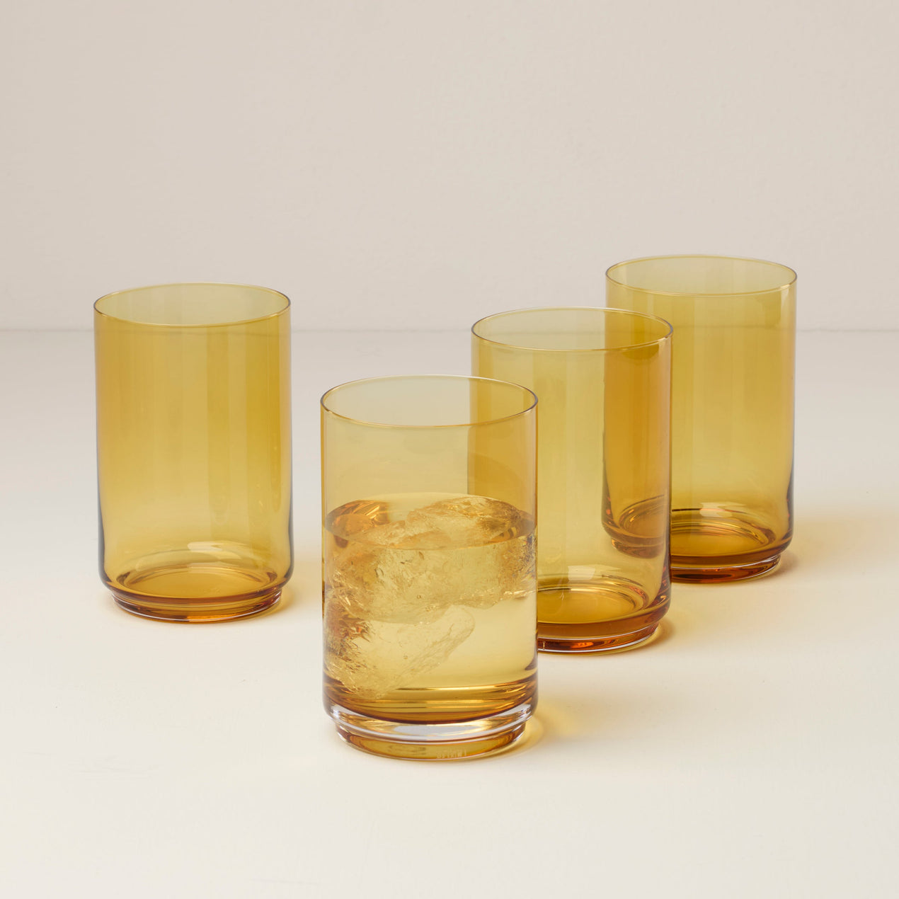 Tuscany Classics Stackable Coolers, Set of 4, Amber