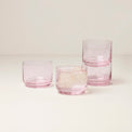 Tuscany Classics Stackable Short Glasses, Set of 4, Blush
