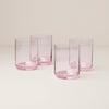Tuscany Stackable Blush Tall Glasses, Set of 4