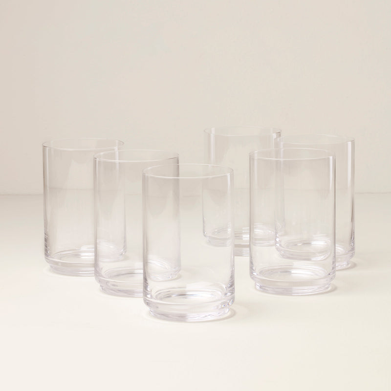 Tuscany Stackable Glass Coolers, Set of 6