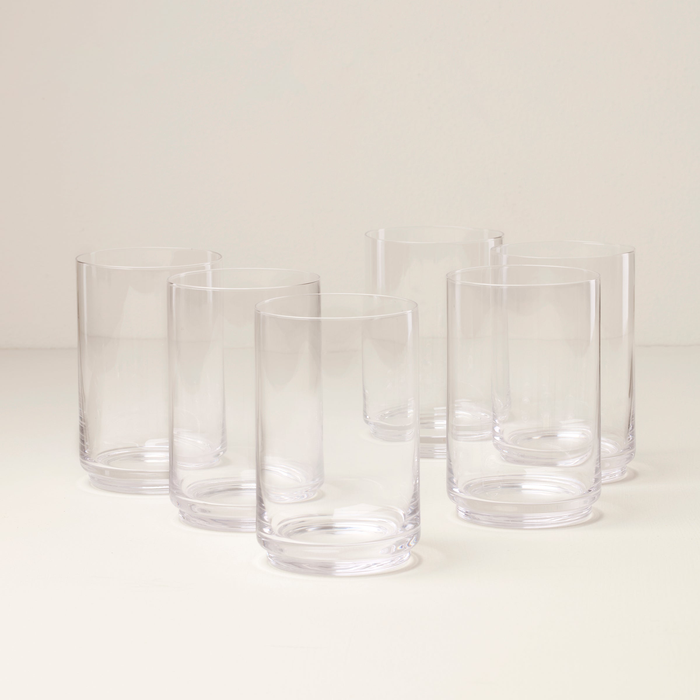 Tuscany Stackable Glass Coolers, Set of 6