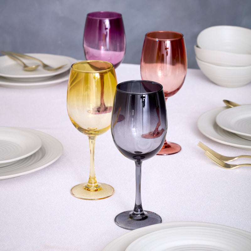 Oneida 897855 Golden Hour All-Purpose Wine Glasses, Set of 4