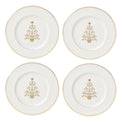 Federal Gold Tree Accent Plates, Set of 4