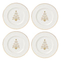 Federal Gold Tree Accent Plates, Set of 4