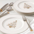 Federal Platinum Tree Accent Plates, Set of 4