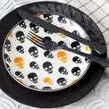 Roseto 12-Piece Dinnerware Set, Charcoal