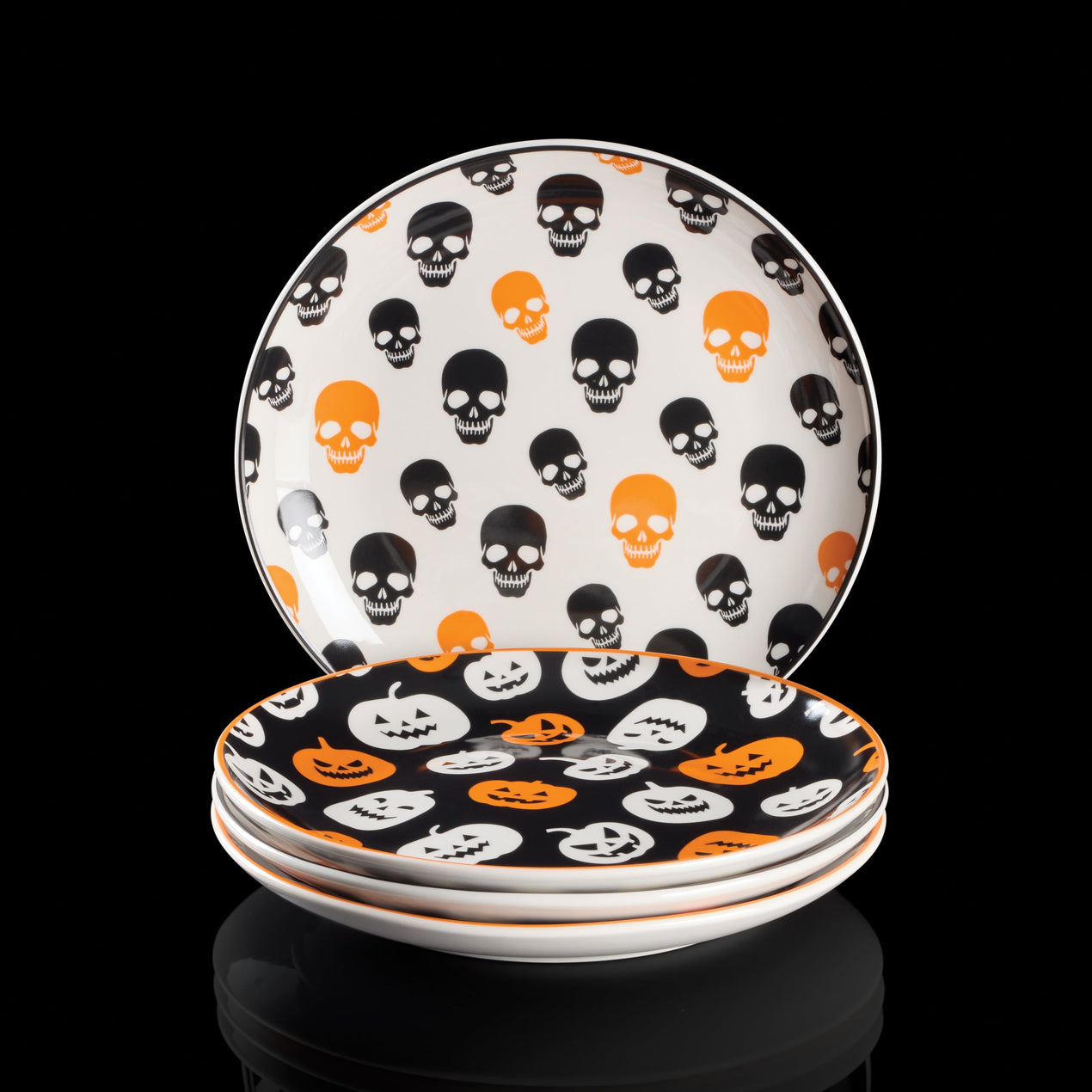 Vintro Halloween Accent Plates, Set of 4