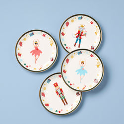 Nutcracker Ballet Tidbit Plates - Set of 4