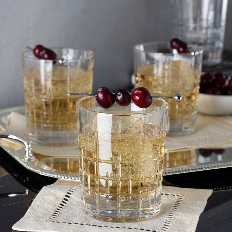 Reed & Barton 897892 Deklan Double Old Fashioned Glasses, Set of 4
