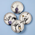 Nightmare Before Christmas Accent Plates, Set of 4