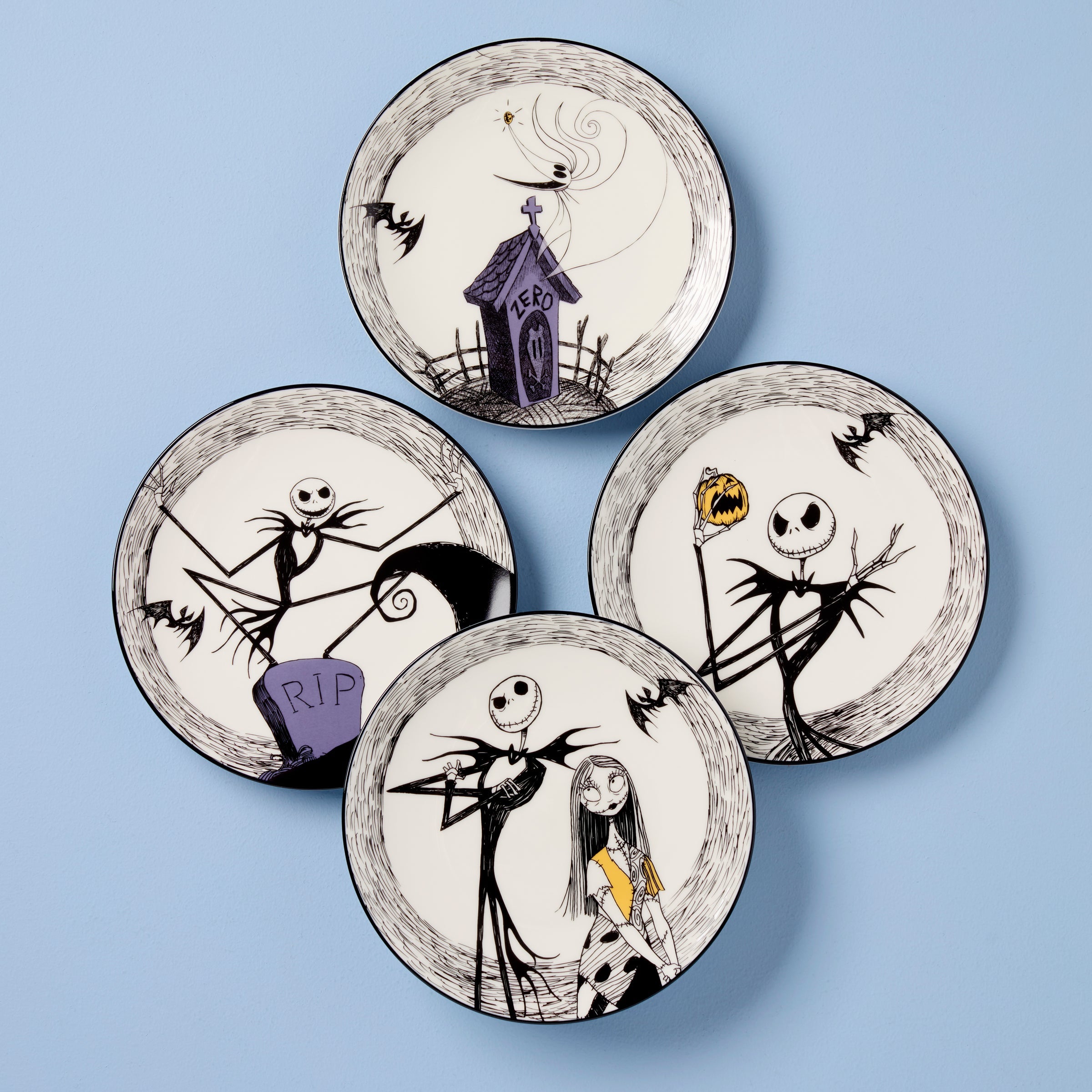 The Nightmare Before Christmas Accent Plates - Set of 4 – Lenox