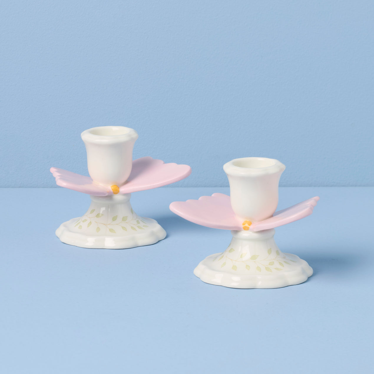 cambridge silversmiths Butterfly Meadow Candlestick Holders Set of 2