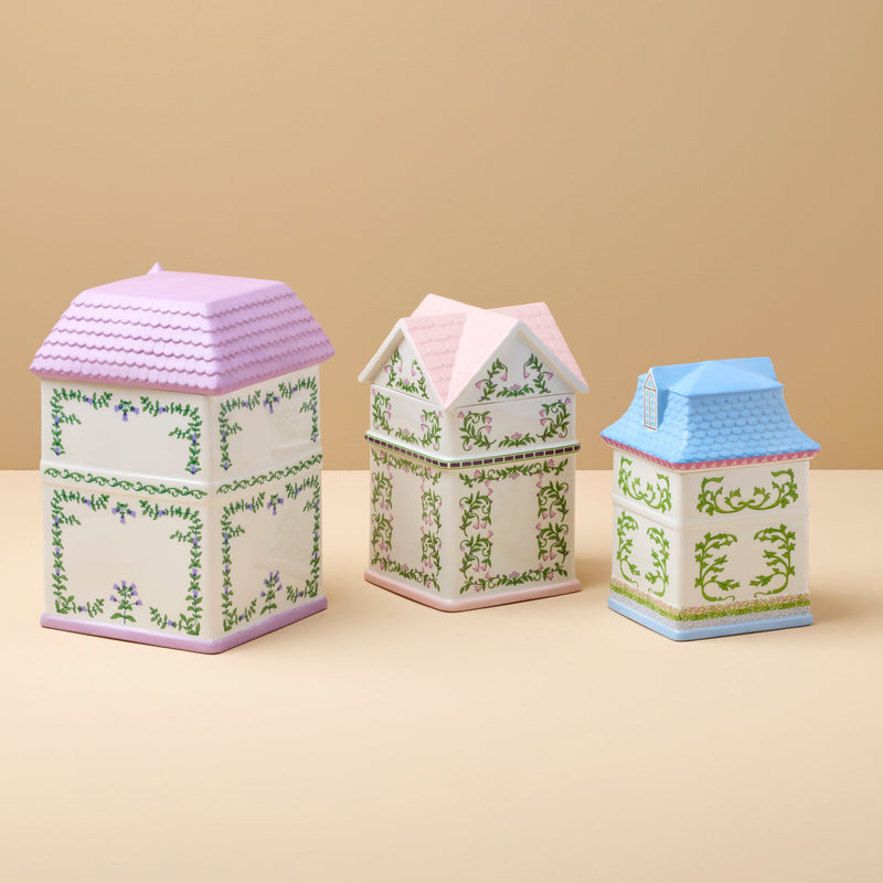 Lenox Village House Canisters, Set Of 3