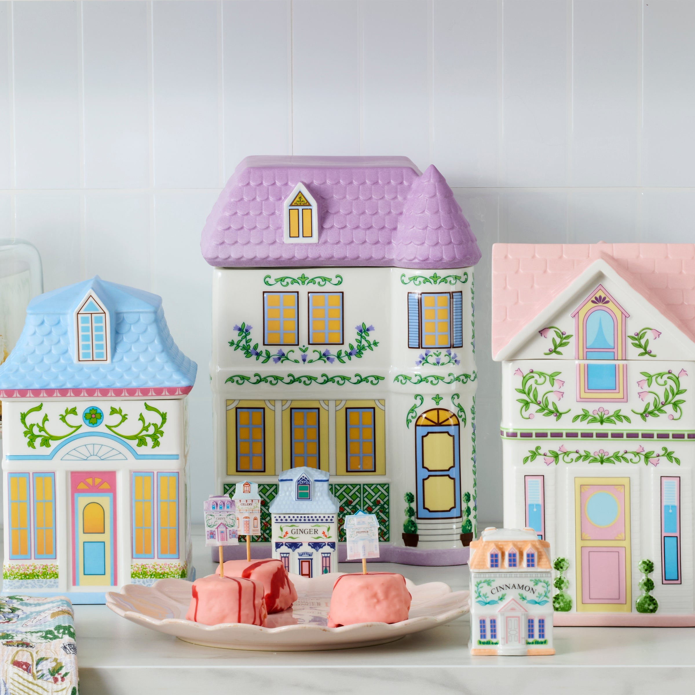 Lenox Spice Village House Canisters, Set of 3 – Lenox Corporation