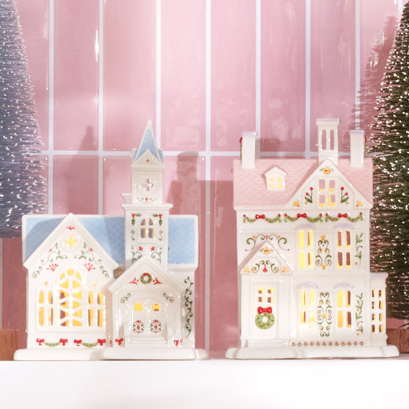 Lenox Village Christmas Lit House Figurine