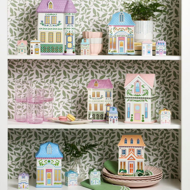 Lenox Village House Accent Plates, Set of 4