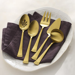 Portola Gold Satin 5-Piece Hostess Set