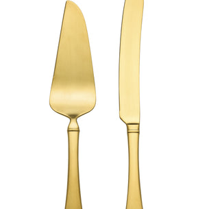 Portola Gold Satin 2-Piece Dessert Set