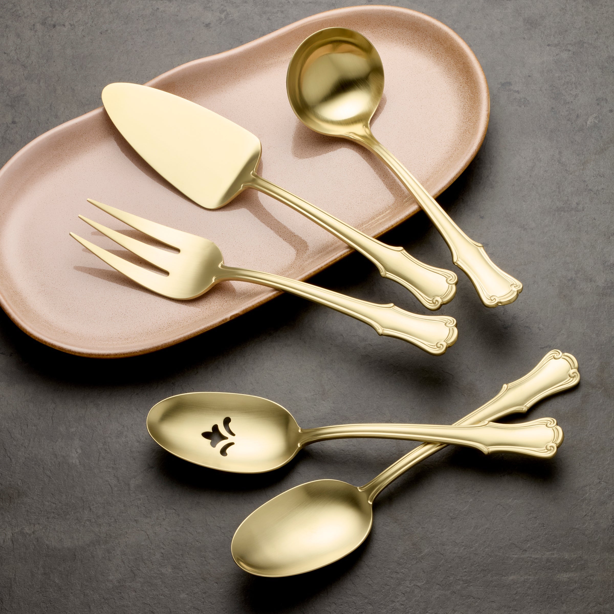 James Street Champagne Satin 5 Piece Hostess Set – Lenox Corporation