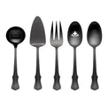 James Street Satin Black 5 Piece Hostess Set