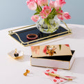 Make It Pop Glass Vanity Tray, Navy