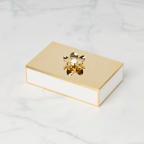 Make It Pop Gold Large Floral Box – Lenox Corporation