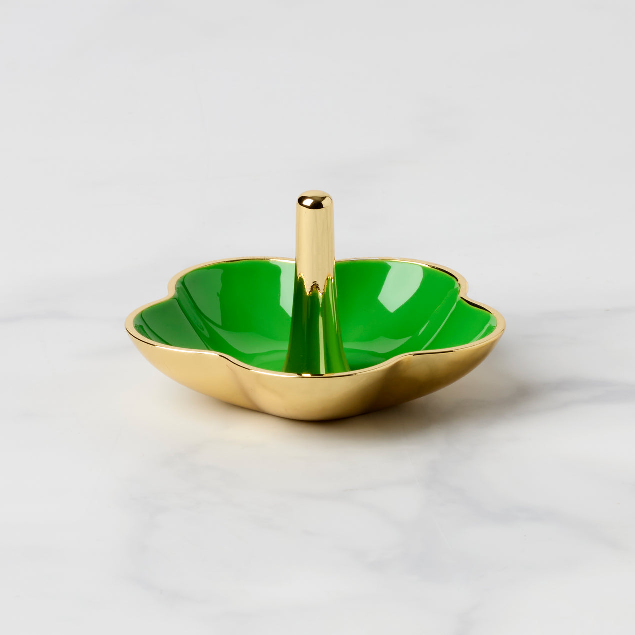 cambridge silversmiths Make It Pop Metal Ring Dish Green