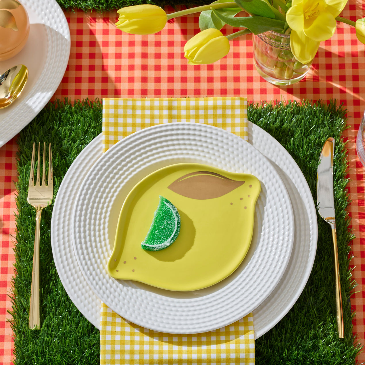 Tutti Fruity Tidbit Plates, Set of 4