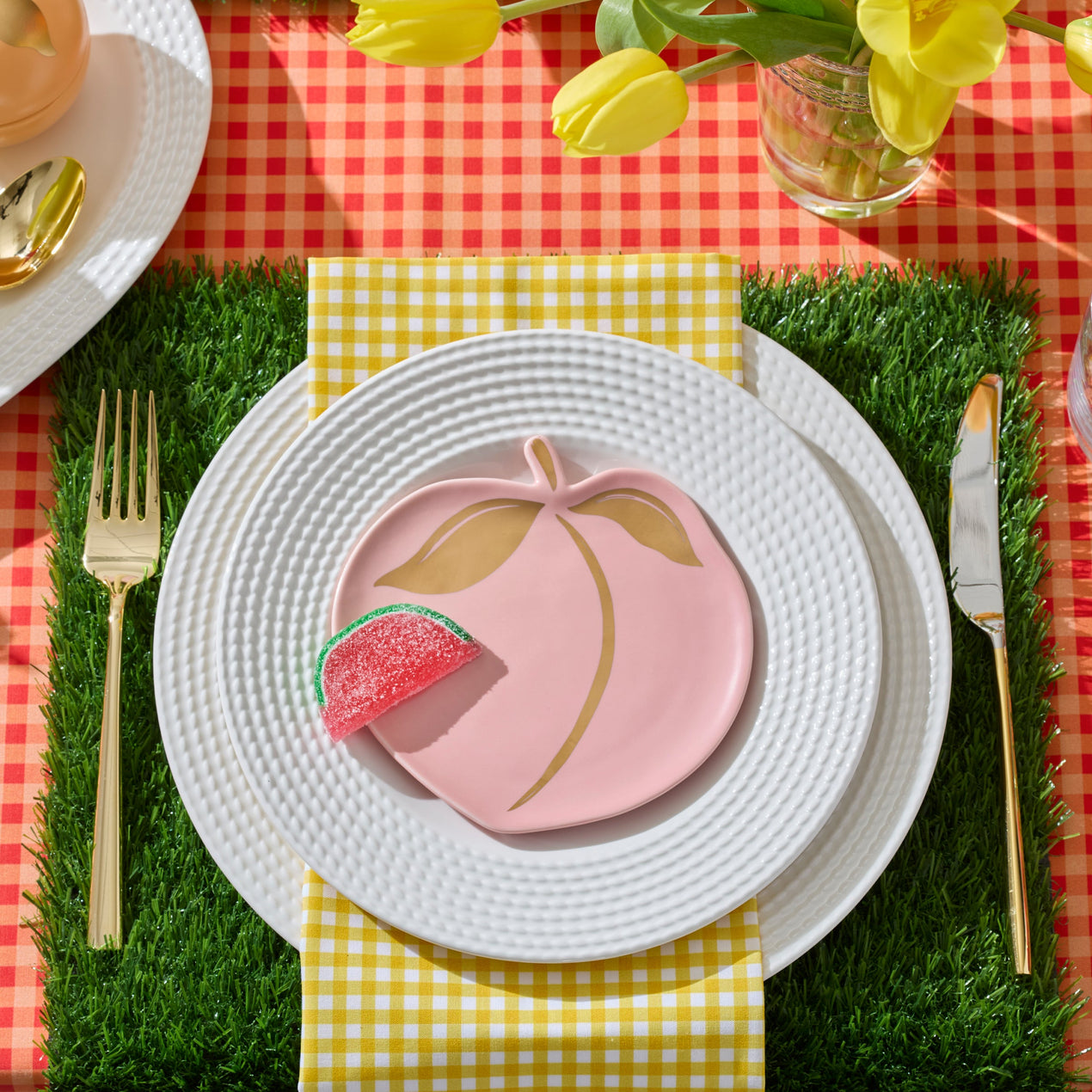 Tutti Fruity Tidbit Plates, Set of 4