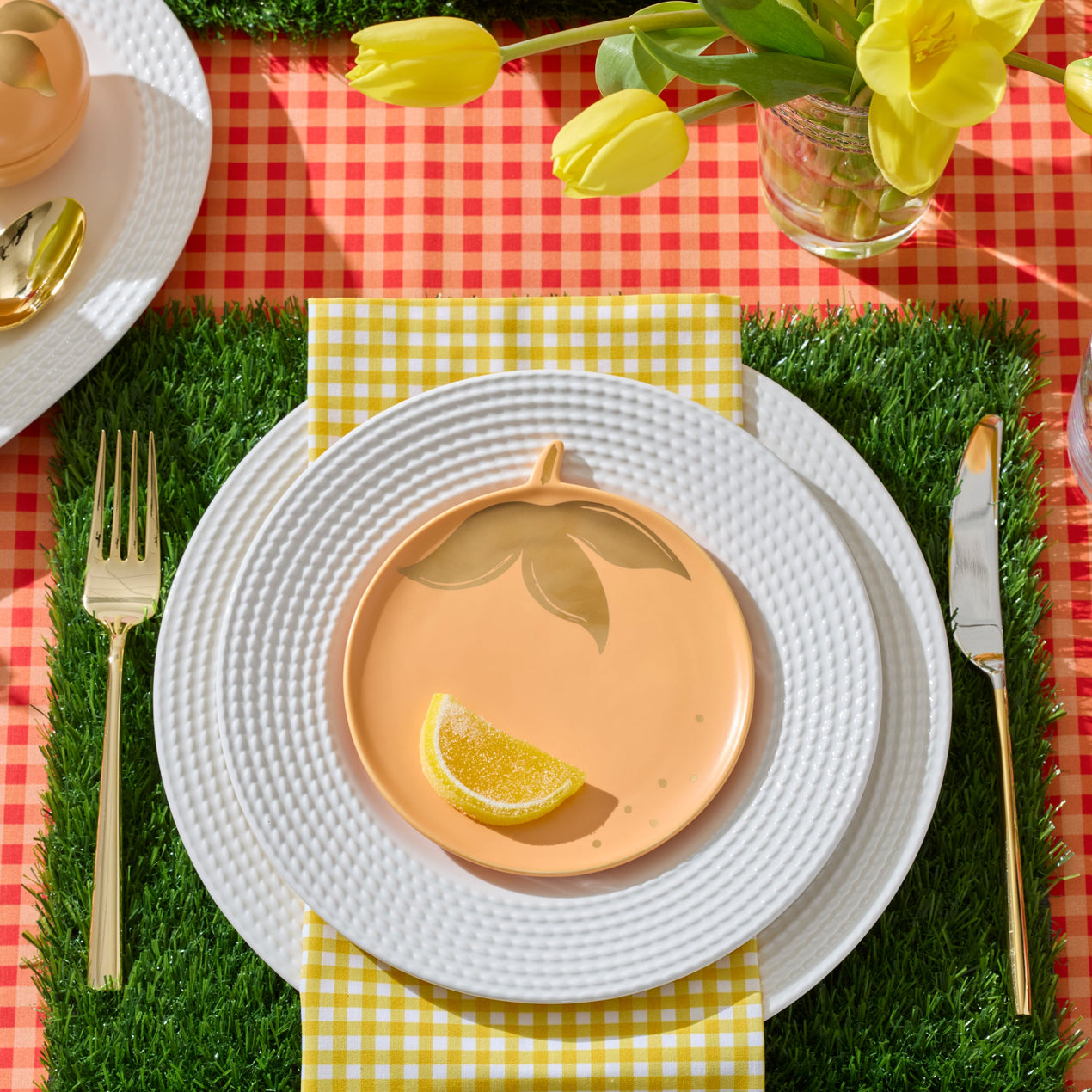 Tutti Fruity Tidbit Plates, Set of 4