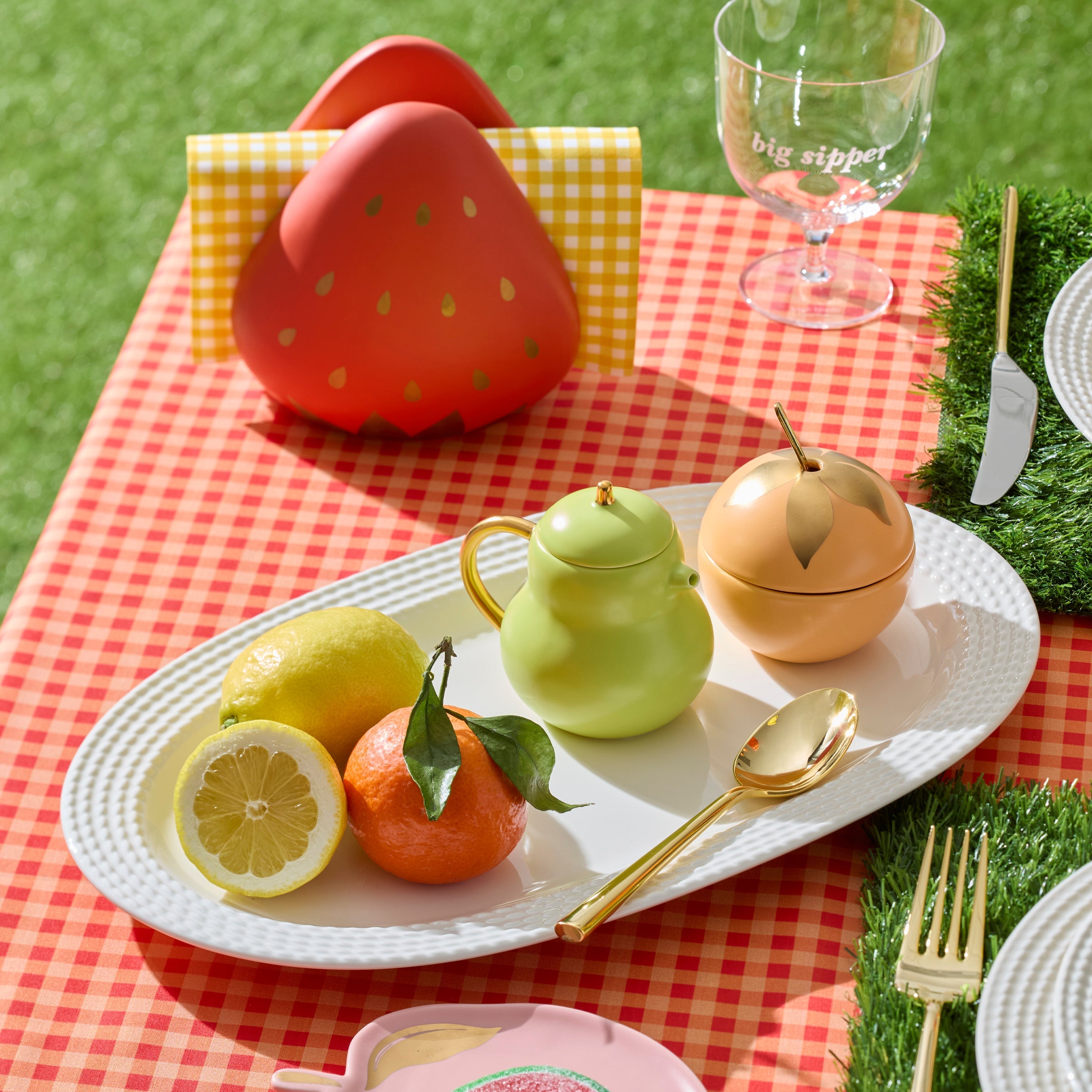 Tutti Fruity Pear & Orange Sugar & Creamer Set – Lenox Corporation
