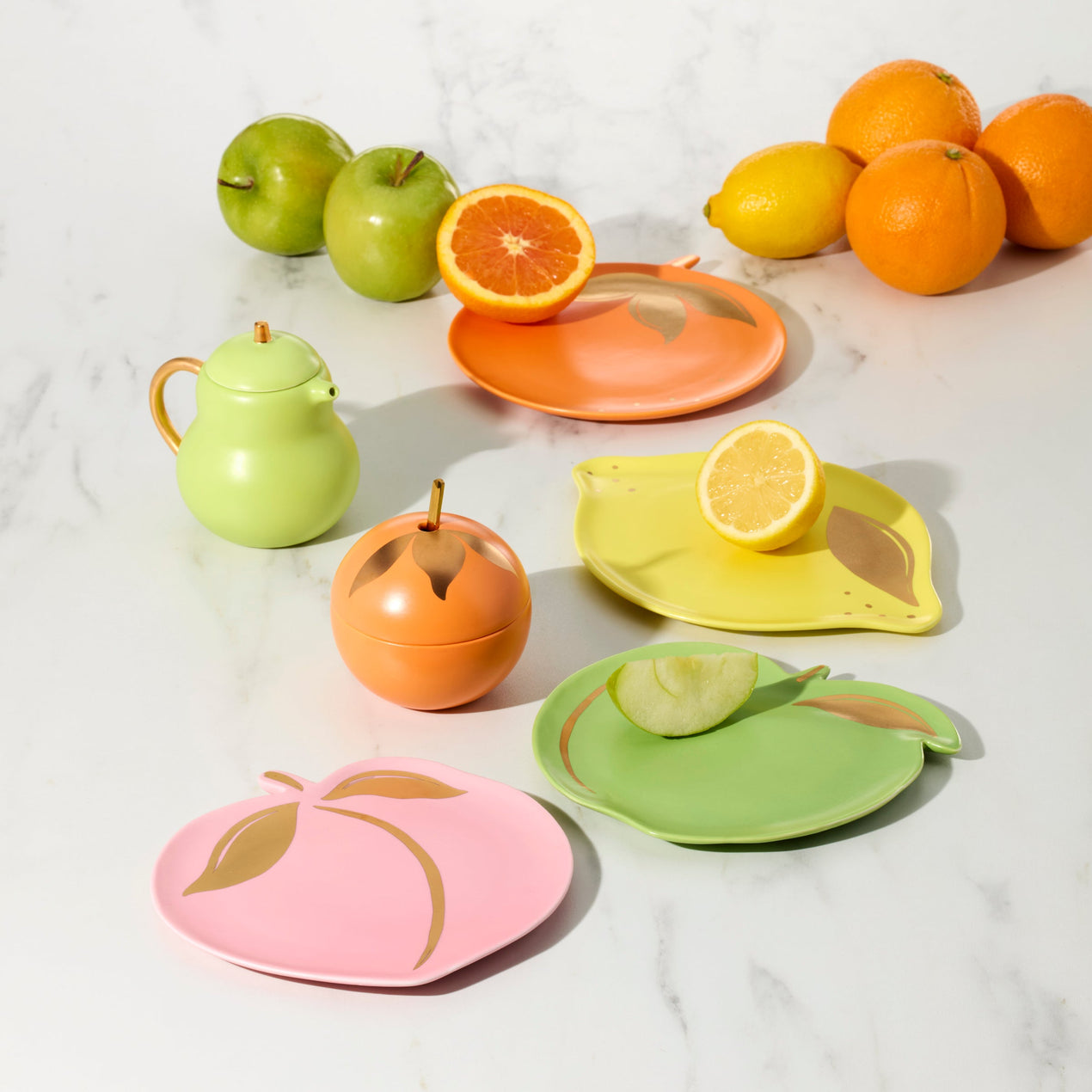 Tutti Fruity Pear & Orange Sugar & Creamer Set – Lenox