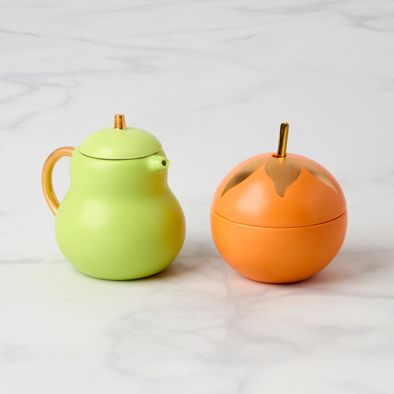 Tutti Fruity Pear & Orange Sugar/Creamer Set